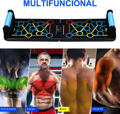 All In1 Push up Rack Board System Fitness Workout Train Home Gym Exercise Stands